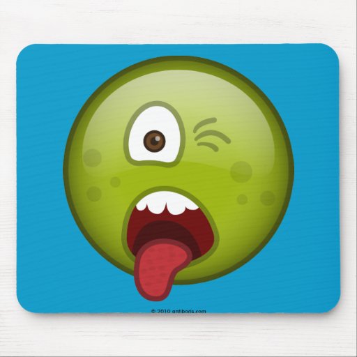 Disgusted Green Mousepad