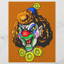 Disgusting Evil Clown Personalized Flyer