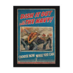 Dish It Out With The Navy Post Card