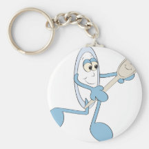 Dish ran with Spoon Keychains