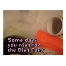 dishes fairy Postcard