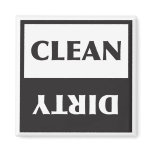 Dishwasher Clean or Dirty Sign Fridge Magnet