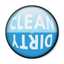 Dishwasher Clean or Dirty Sign Fridge Magnet