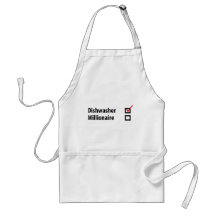 dishwasher millionaire icon aprons