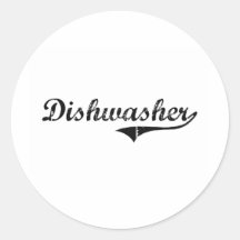 Dishwasher Professional Job Stickers