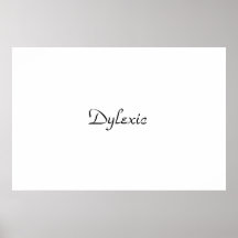dislexic posters