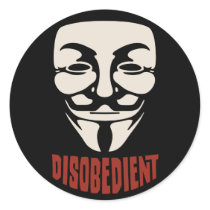 Disobedient Round Stickers