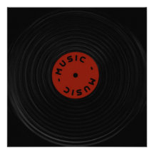 disque de phonographe invitations personnalisables