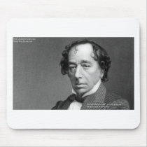 Disraeli Love Quote & Graphic On Gifts Cards Etc mousepads