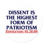 Dissent (expired 01.20.09) sticker