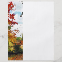 Distant Mill in Autumn Flyer Design