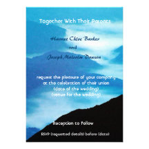 Distant Mountains/Wedding Invitation