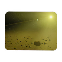 Distant Solar System PIA07096 Rectangular Magnets