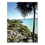 Distant View Of Mayan El Castillo, Tulum Post Card