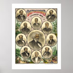 DISTINGUISHED AFRICAN AMERICAN MEN   1883 PRINT