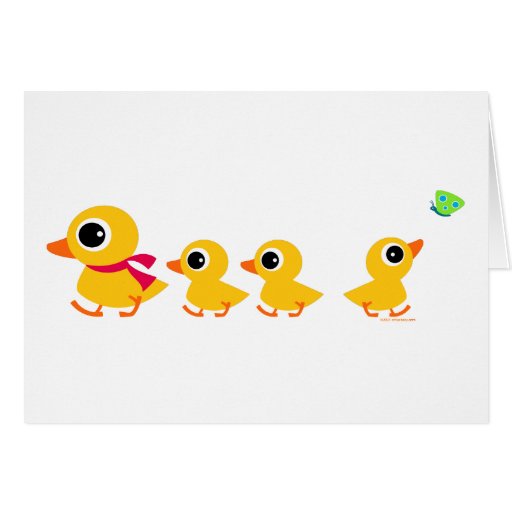 Distracted Duck Greeting Card