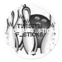 Distressed 2 Round Stickers