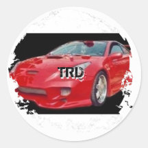 Distressed 2 Round Stickers