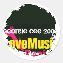 Distressed 2 Round Stickers
