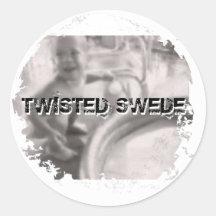 Distressed 2 Round Stickers