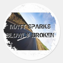 Distressed 2 Round Stickers