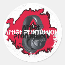 Distressed 2 Round Stickers