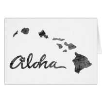 Distressed Aloha Island Greeting Cards