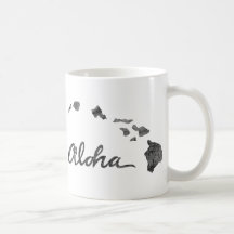 Distressed Aloha Island Mugs