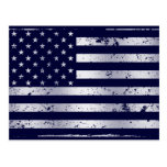 Distressed American Flag II Postcard
