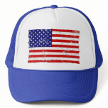 Distressed American Flag Trucker Hat