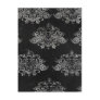 Distressed Black Damask Postcard