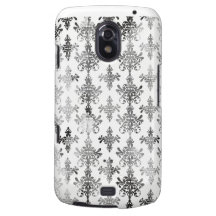 distressed black white intricate damask galaxy nexus covers