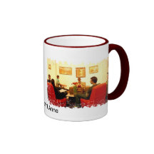 Distressed Border - 2-sided Ringer... - Customized Mugs