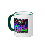 Distressed Border 2-sided Ringer Mug