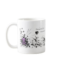 Distressed Border 2-sided Ringer Mug