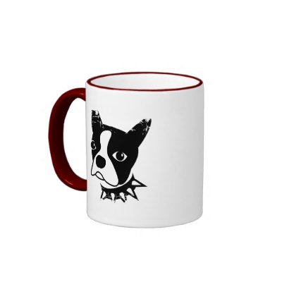 Distressed Border - 2-sided Ringer Mug by doggypups