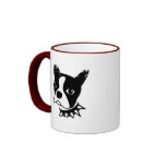 Distressed Border - 2-sided Ringer Mug