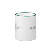 Distressed Border 2-sided Ringer Mug