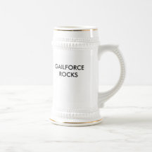 Distressed Border 2-sided Ringer Mug - Customized