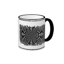 Distressed Border 2-sided Ringer Mug - Customized