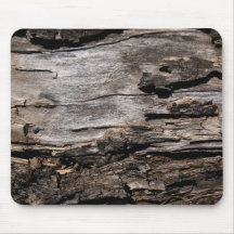 Distressed Brown Wood Bark Texturized Mouspad Mousepads