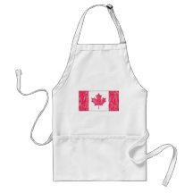 Distressed Canadian Flag Apron