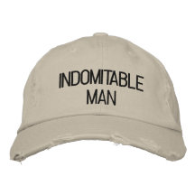 Distressed chino twill hat embroidered hats