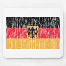 Distressed German Flag Mouse Pads
