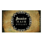 Distressed Grunge Hair Stylist Appointment Cards business cards