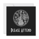 Distressed Guitar Stars Cameo Silhouette Dark BW