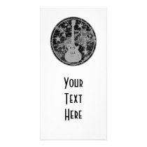 Distressed Guitar Stars Cameo Silhouette Dark BW