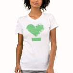 Distressed Heart Design t-shirts