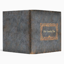 Distressed Leather Look Our Family Tree Genealogy Vinyl Binders