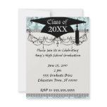 distressed lovely soft blue damask invitations